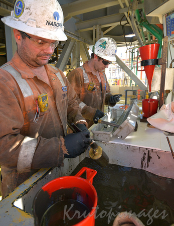 Drilling specialists-known as "mud doctors"