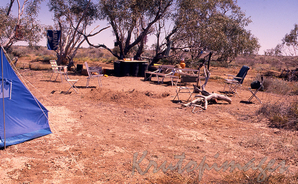 Camp site -Coopers Creek re Charles Gray expedition-86