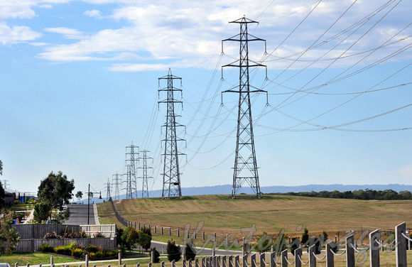 Cardinia power transmission lines