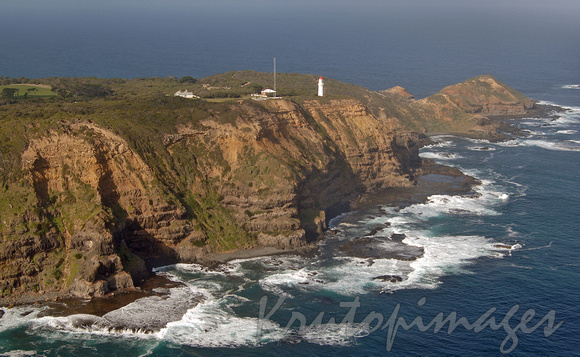 Cape Schanck Lighthouse-aerial...at the southern most tip of the Mornington Peninsula