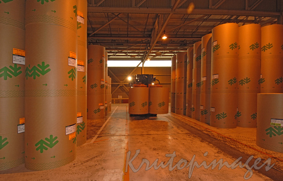 Paper production industry-storage