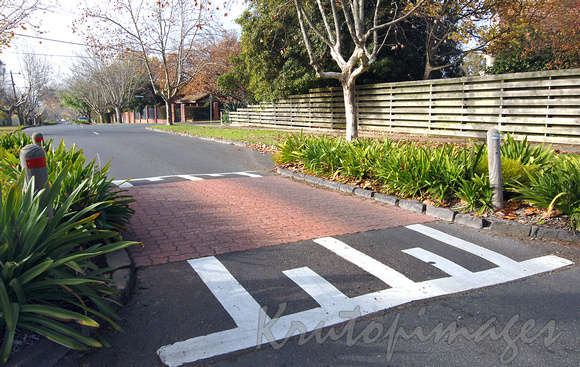 Safety speed humps in Victorian suburbs