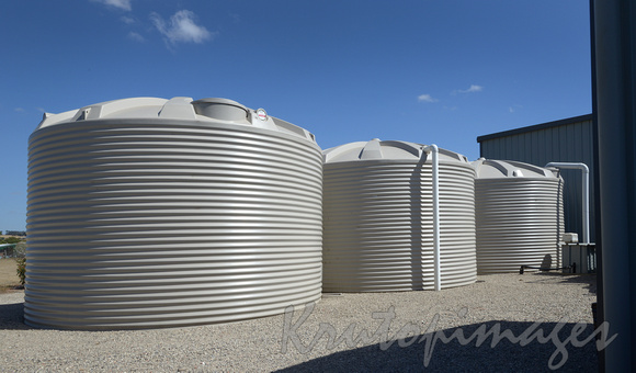 water storage tanks in Australian gardens & industry