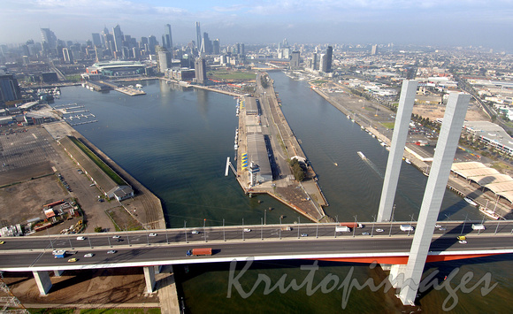 Melbourne Bolte Bridge Aerial