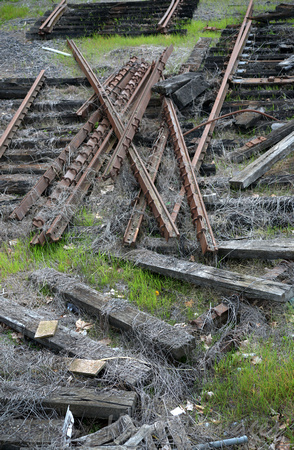 Railway tracks -broken down