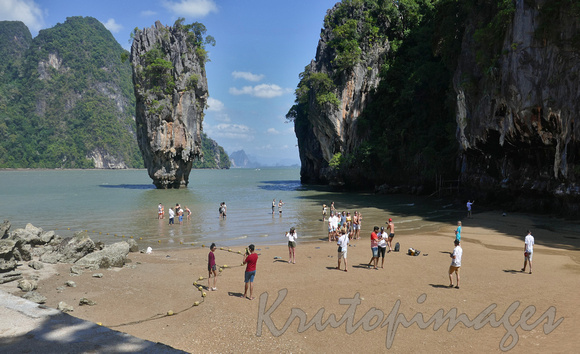 Tourism in Thailand-James Bond Island visitors