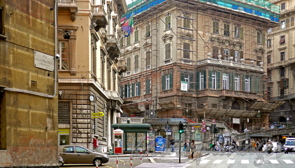 Genoa main street shopping area