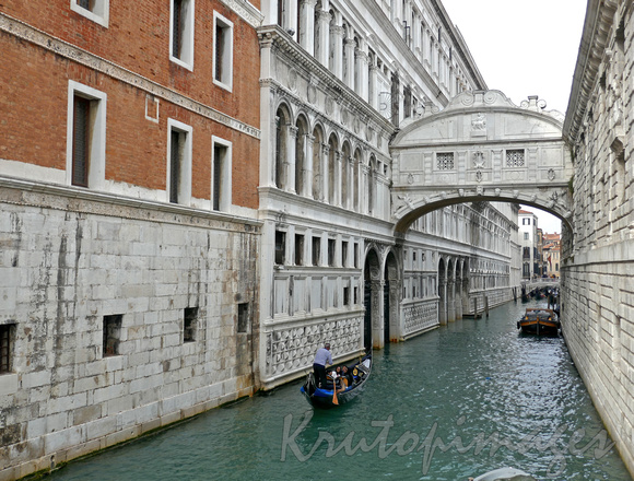 Venice the Bridge of Sighs,