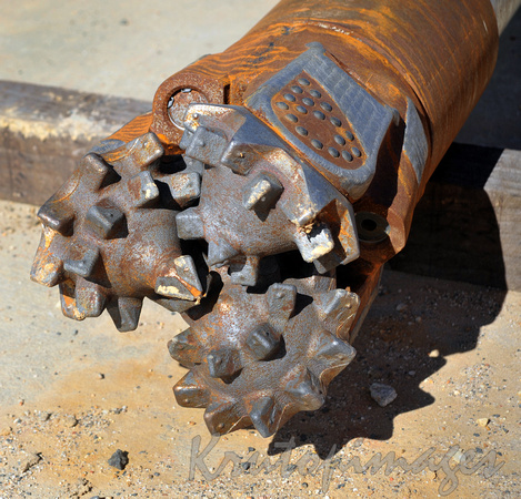 drill head close up -OIL & GAS INDUSTRY - used in horizontal drilling