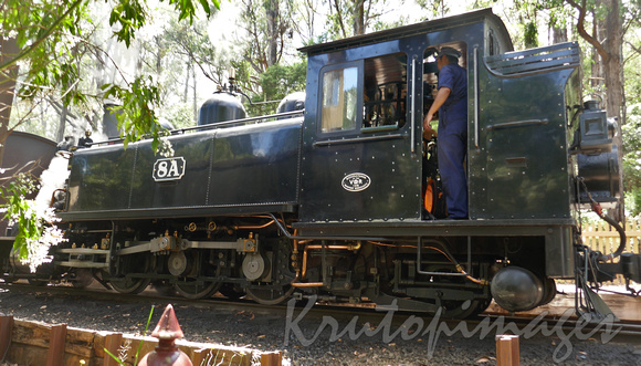 Puffing Billy at Emerald Lake- from the trackside path