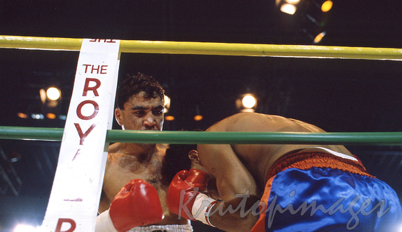 Boxing-Australian boxer Jeff Fenech in action in the ring