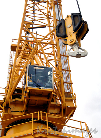 crane lifting..viewed from below.