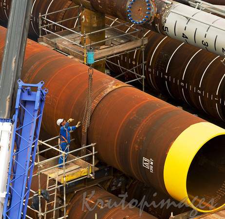 Heavy Industry metal pipes for platform legs offshore