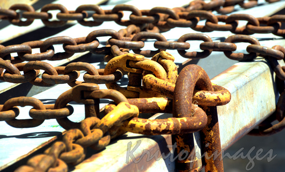 Chains on workboat