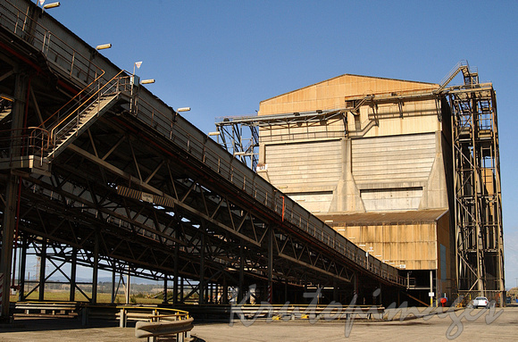 Yallourn Power Station Gippsland Victoria, showing Coal delivery conveyor system