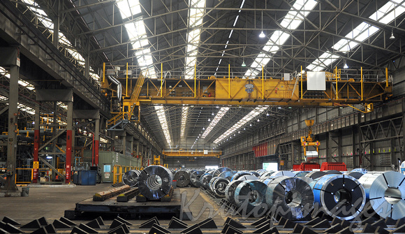 Steel manufacturing and storage at Bluescope Steel Victoria_9849_9833