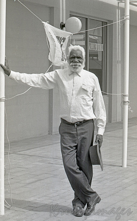 Pastor Peter Bulla at a NT polling booth 1984-1st compulsory voting for 1st nation people-2